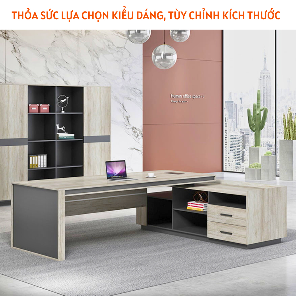 Bàn làm việc lãnh đạo sang trọng, đẳng cấp HB312 - Ảnh 4