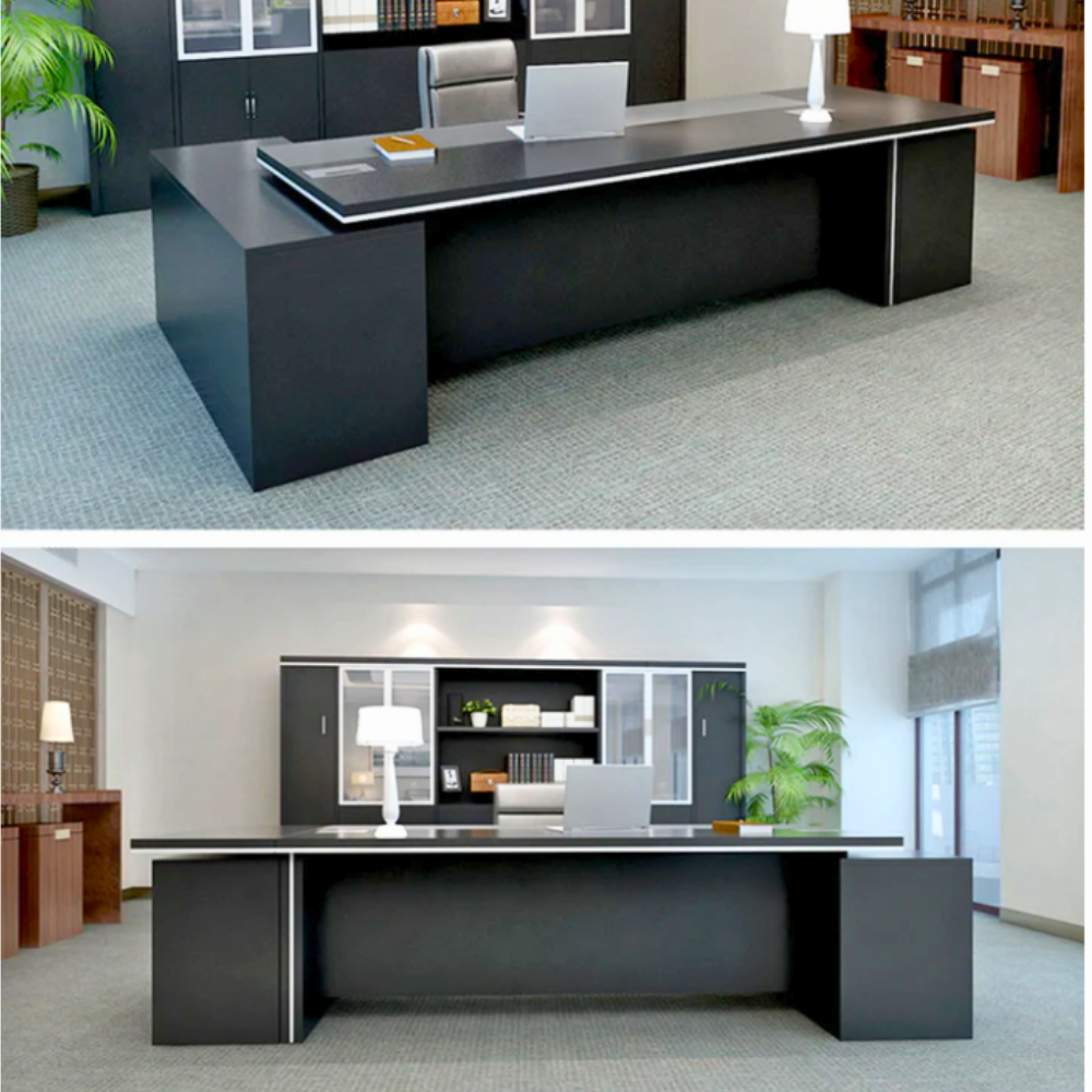 Bàn làm việc, bàn giám đốc bằng gỗ MDF cao cấp kiểu dáng hiện đại HB322 - Ảnh 2