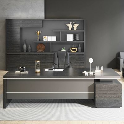 Bàn làm việc giám đốc hiện đại gỗ công nghiệp đẹp HB318