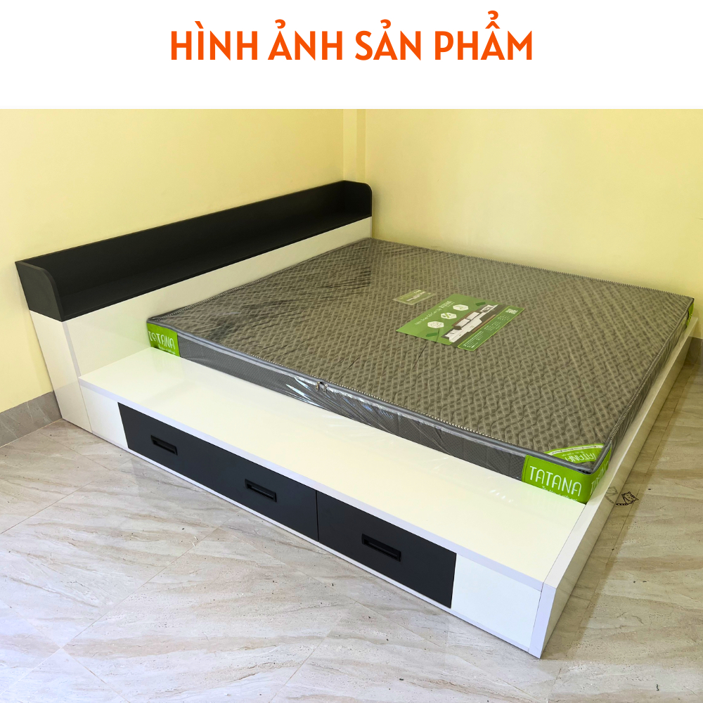 Giường ngủ bằng gỗ kiểu Nhật có ngăn kéo tiện dụng - HH228 - Ảnh 5