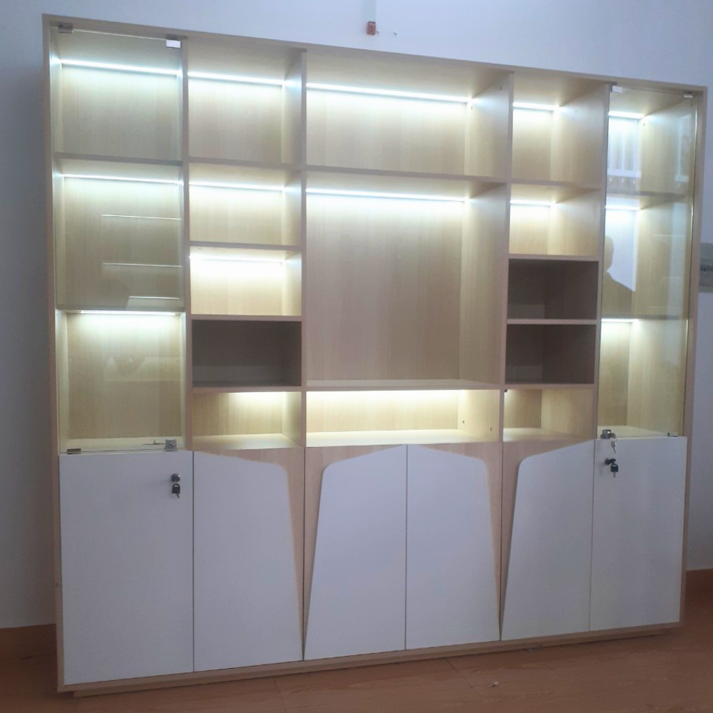 Tủ trưng bày. lưu trữ tài liệu văn phòng tiện nghi, sang trọng HH411 - Ảnh 6