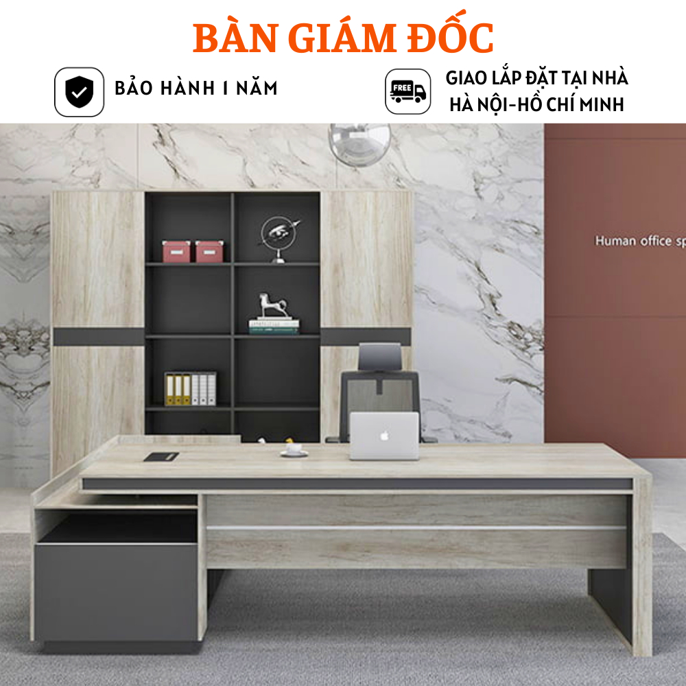 Bàn làm việc lãnh đạo sang trọng, đẳng cấp HB312