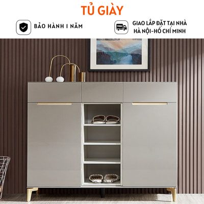 Tủ giày bằng gỗ thiết kế thông minh gỗ MDF cao cấp - HH1103