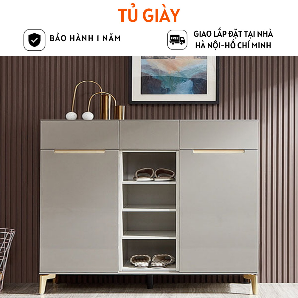 Tủ giày bằng gỗ thiết kế thông minh gỗ MDF cao cấp - HH1103