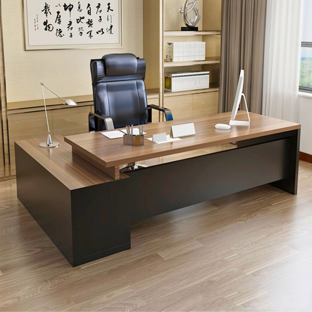 Bàn làm việc lãnh đạo bằng gỗ thiết kế sang trọng HB310 - Ảnh 3