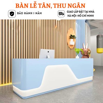 Quầy lễ tân cao cấp trẻ trung HB231