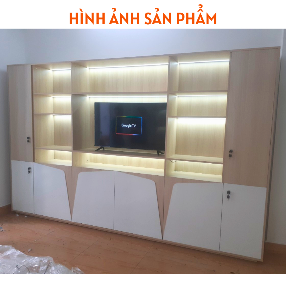 Tủ trưng bày. lưu trữ tài liệu văn phòng tiện nghi, sang trọng HH411 - Ảnh 5