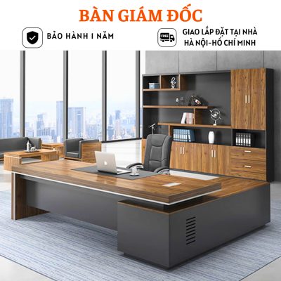 Bàn giám đốc chữ L thanh lịch, chuyên nghiệp HB313