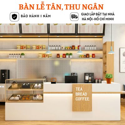 Bàn lễ tân thiết kế tiện lợi cho của hàng HB205