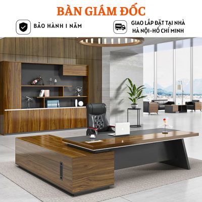 Bàn làm việc giám đốc cao cấp thiết kế độc đáo HB311