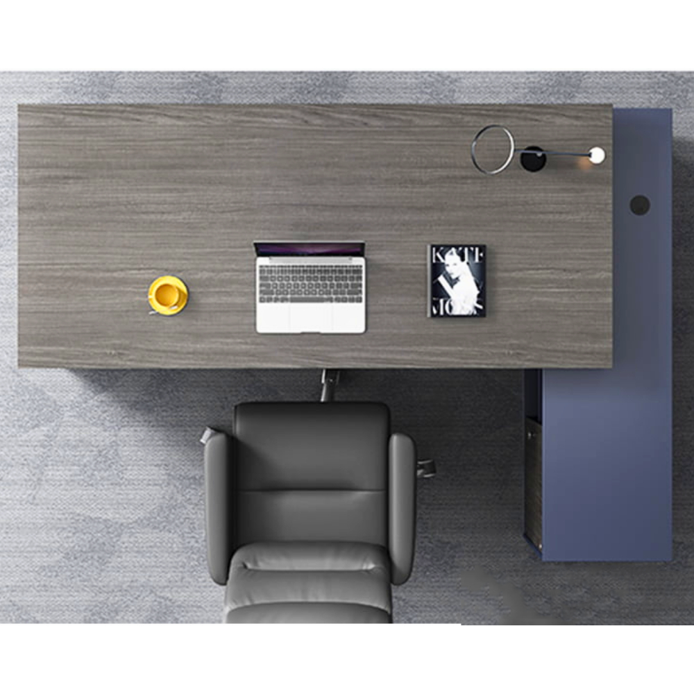 Bàn làm việc giám đốc bằng gỗ thiết kế sang trọng HB306 - Ảnh 3