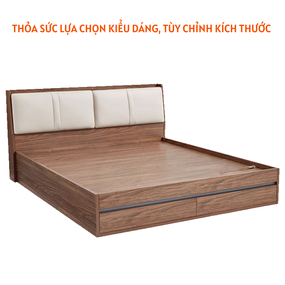 Giường gỗ đẹp phong cách hiện đại - HH221 - Ảnh 3