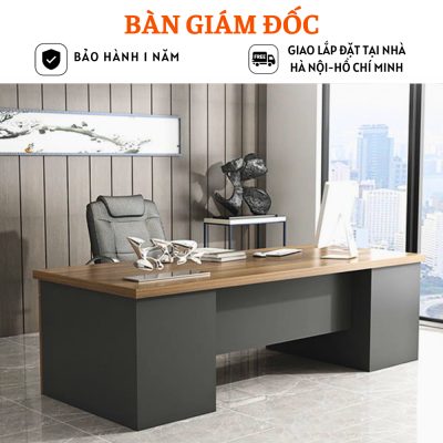 Bàn giám đốc, bàn lãnh đạo thiết kế sang trọng, hiện đại HB302