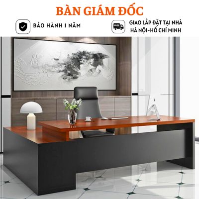 Bàn làm việc lãnh đạo bằng gỗ thiết kế sang trọng HB310