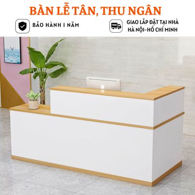 Bàn quầy lễ tân văn phòng phong cách hiện đại HB217