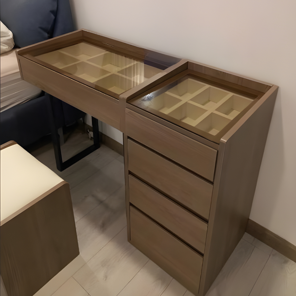 Bàn trang điểm sang trọng kết hợp đèn led mặt bàn hiện đại - HH1304 - Ảnh 7