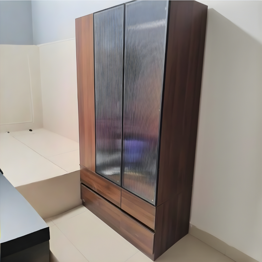 Tủ quần áo nhỏ gọn kết hợp kệ trang trí cho căn phòng nhỏ hiện đại - HH424 - Ảnh 6