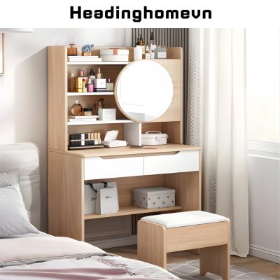 Bàn trang điểm gỗ thiết kế thông minh nhỏ gọn - HH1306